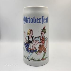 Ceramarte Oktoberfest Stein with Dancer Graphics